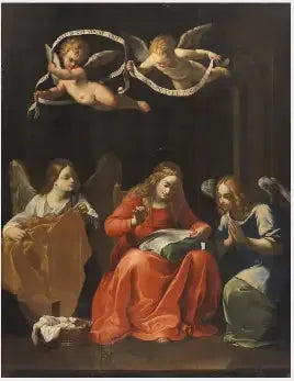 Dziewica szyjąca lub Dziewica z Zwiastowania - Guido Reni