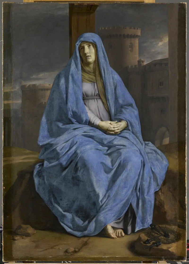 Matka Boska Boleściwa u stóp Krzyża - Philippe de Champaigne