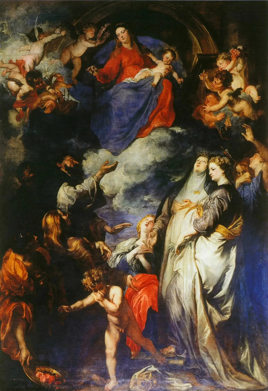 Dziewica Różańcowa - Antoine van Dyck