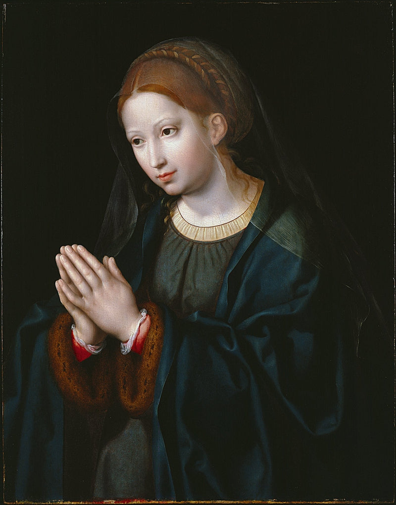 Matka Boska w modlitwie - Joos van Cleve