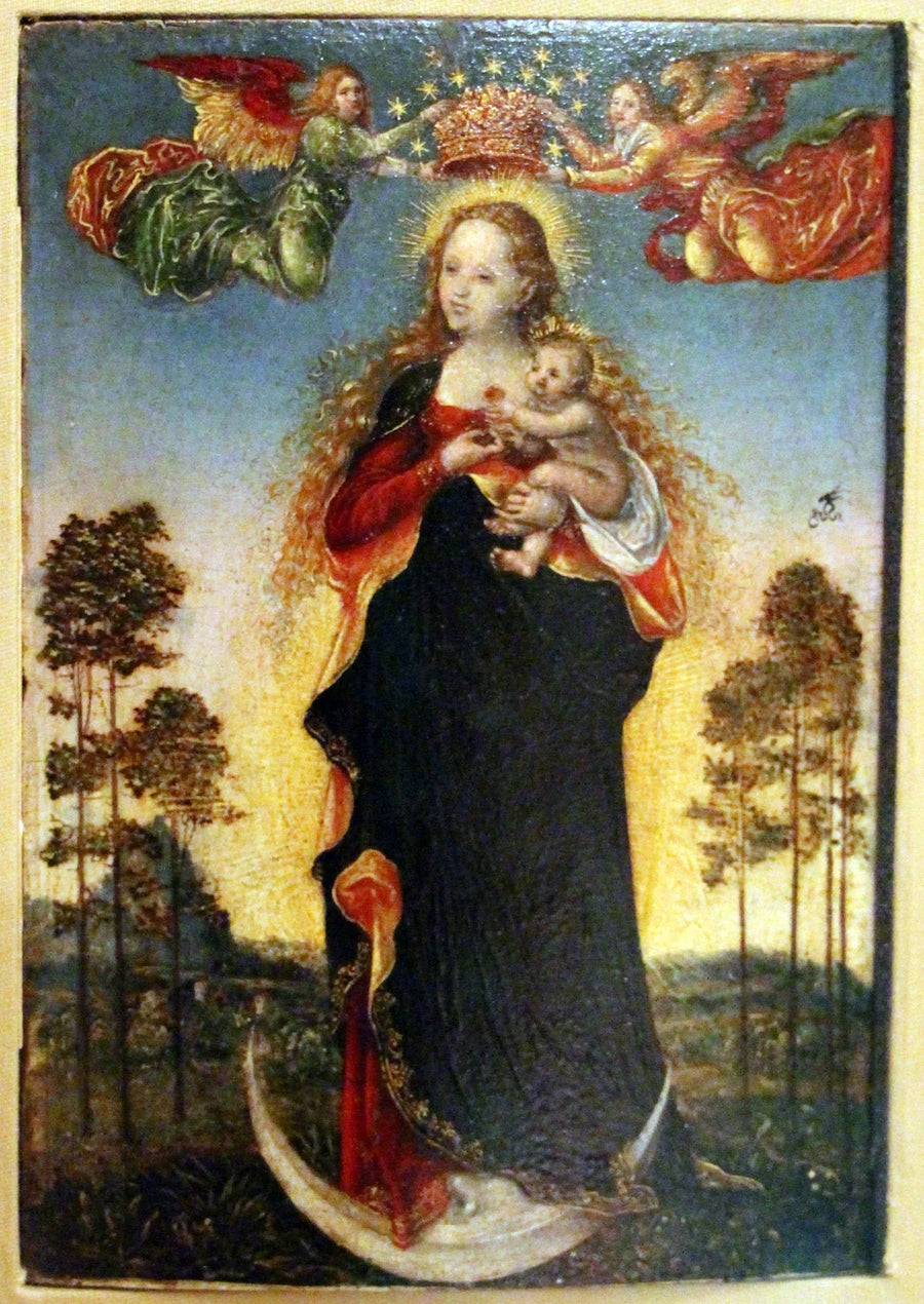 Matka Boska z Dzieciątkiem i dwoma aniołami - Lucas Cranach starszy