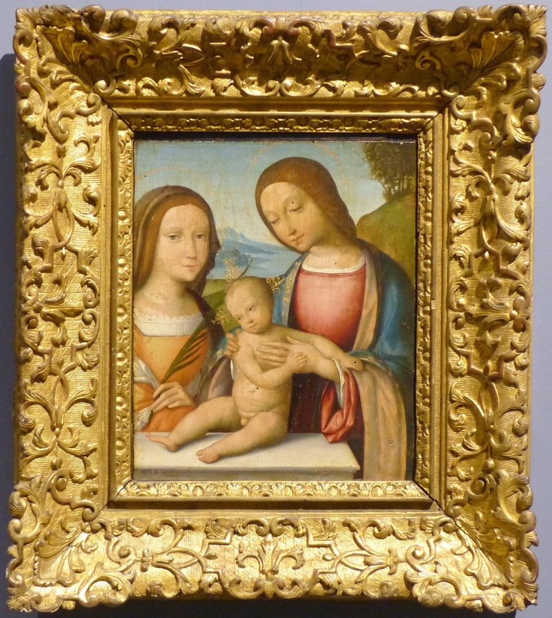 La Vierge et l'Enfant avec une sainte martyre - Benvenuto Tisi
