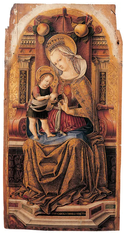 Matka Boska z Dzieciątkiem w majestacie - Carlo Crivelli