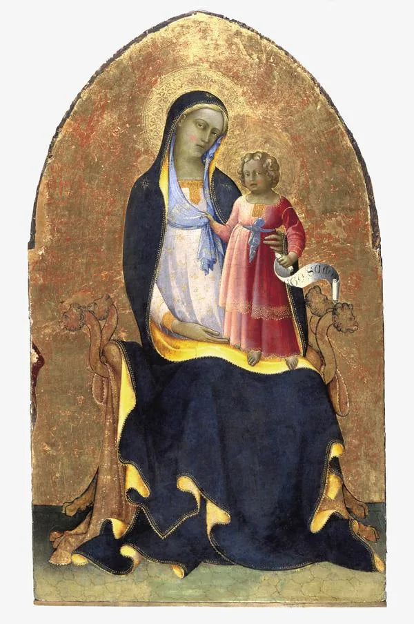 Matka Boska z Dzieciątkiem w majestacie - Lorenzo Monaco