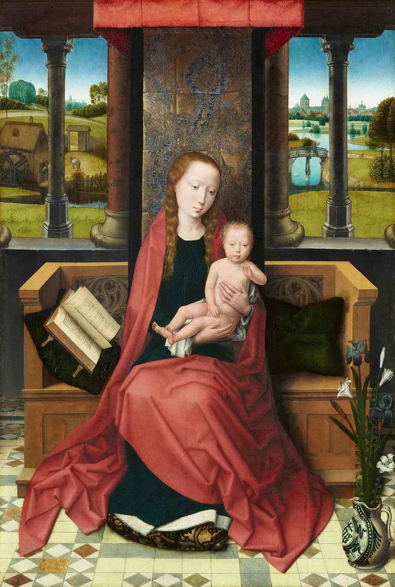 Maria z Dzieciątkiem na tronie - Hans Memling