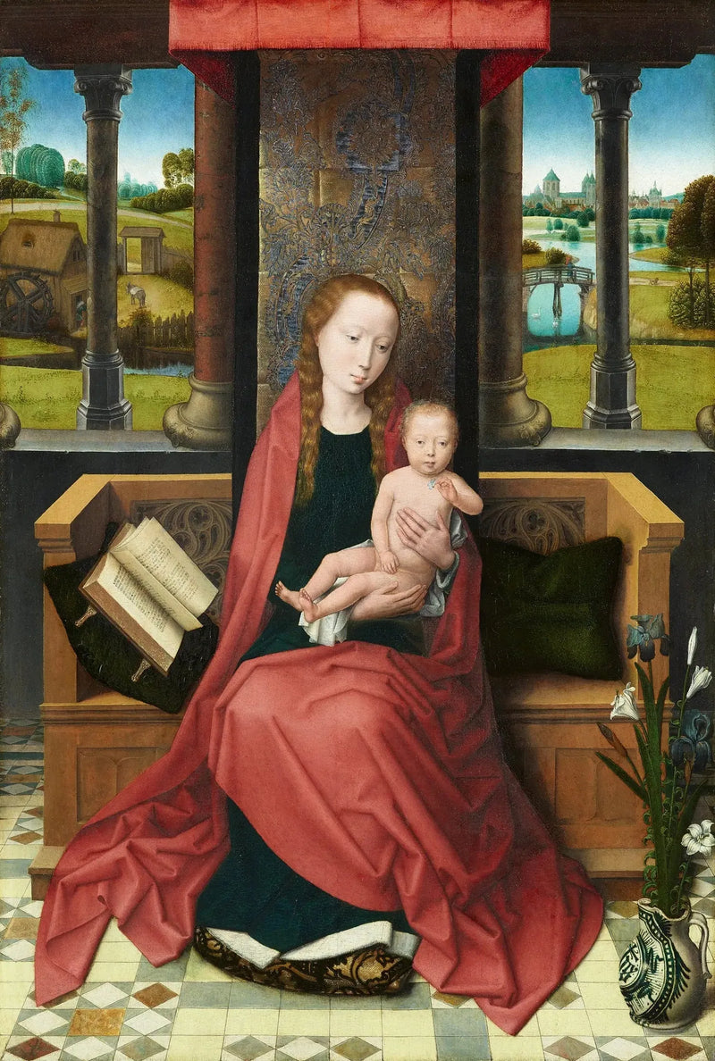 Maria z Dzieciątkiem na tronie - Hans Memling