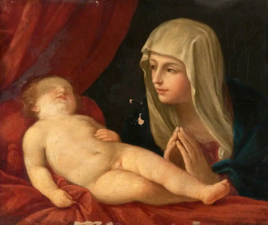 Matka Boska z Dzieciątkiem śpiącym - Guido Reni