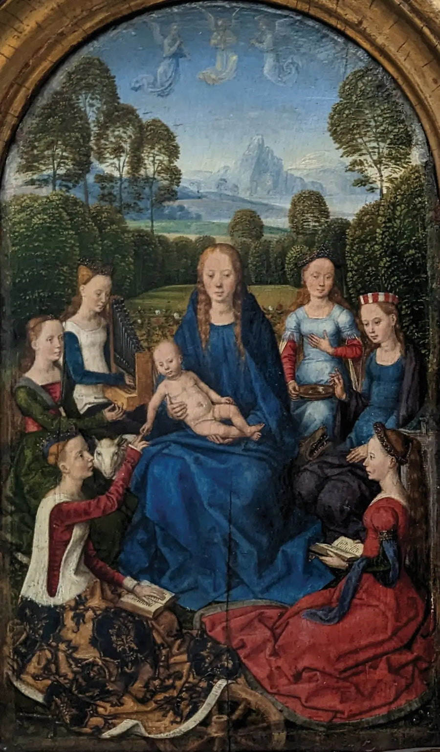 Matka Boska z Dzieciątkiem w otoczeniu świętych - Hans Memling