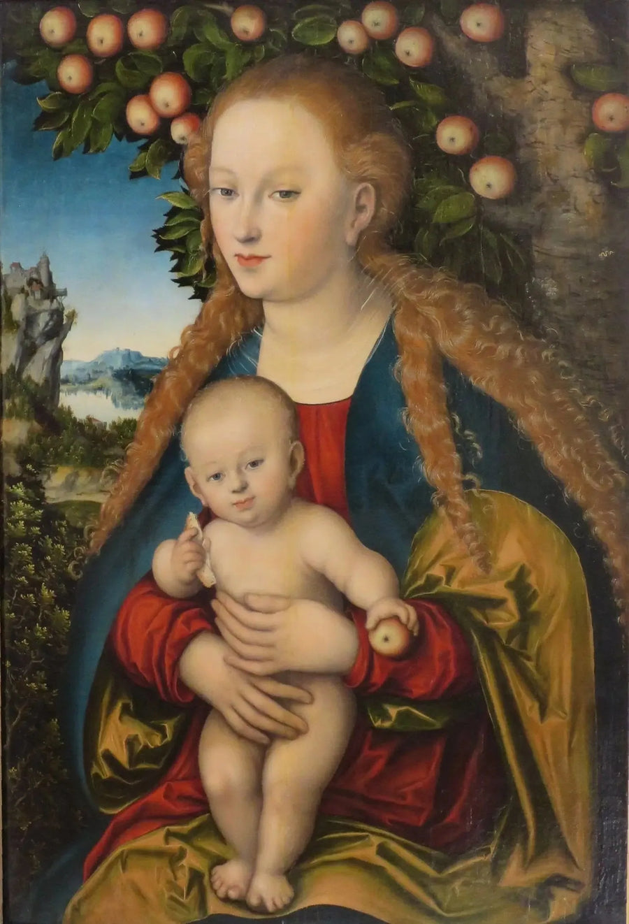 Matka Boska z Dzieciątkiem Jezus pod jabłonią - Lucas Cranach Starszy