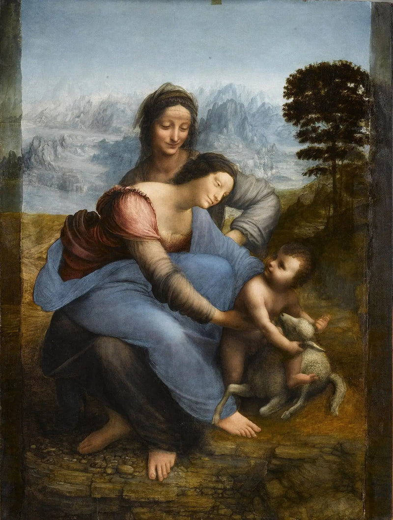 Madonna, Dzieciątko Jezus i święta Anna - Leonardo da Vinci
