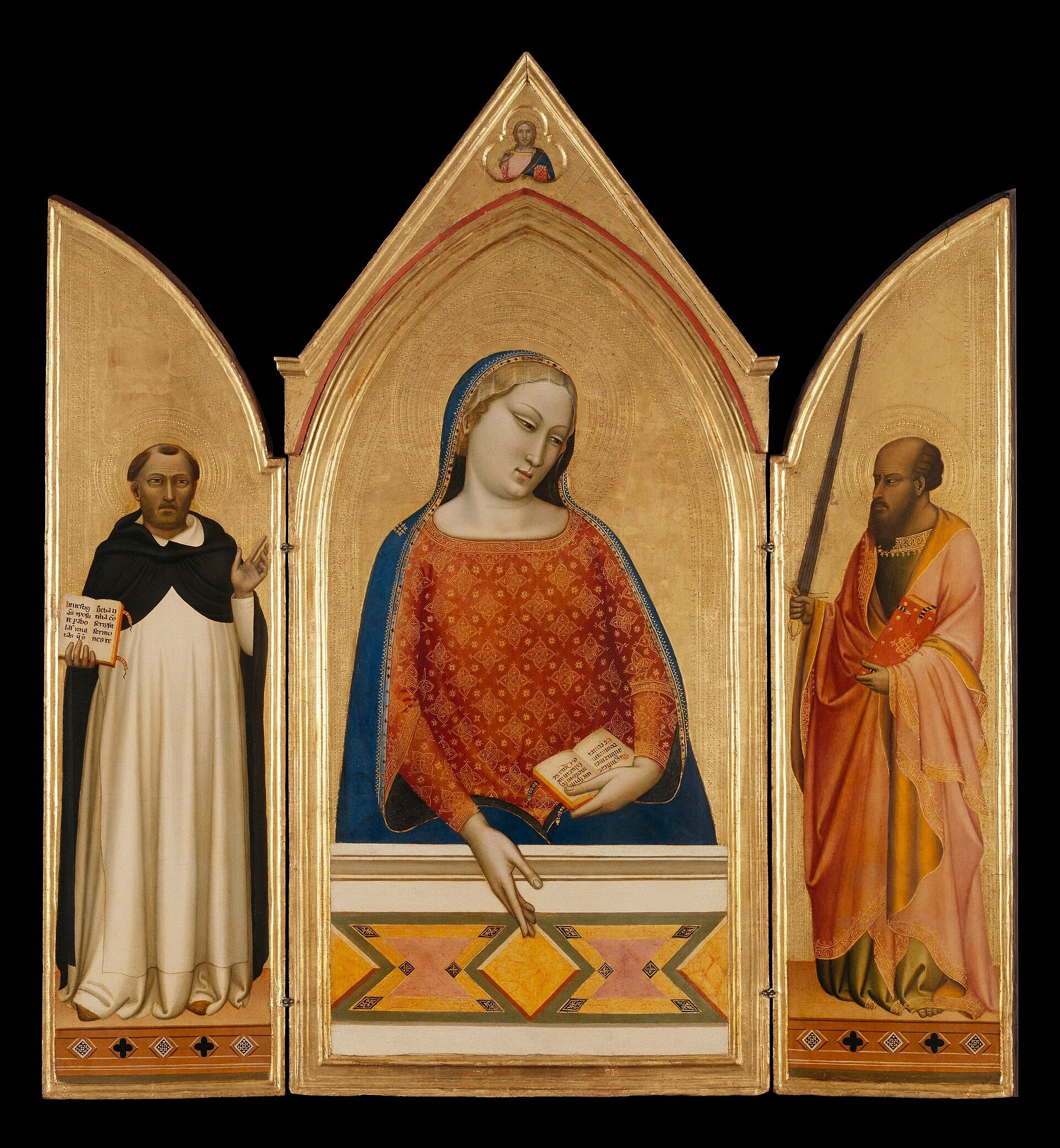La Vierge Marie avec les saints Thomas d’Aquin et Paul - Bernardo Daddi - Alpha Reproduction