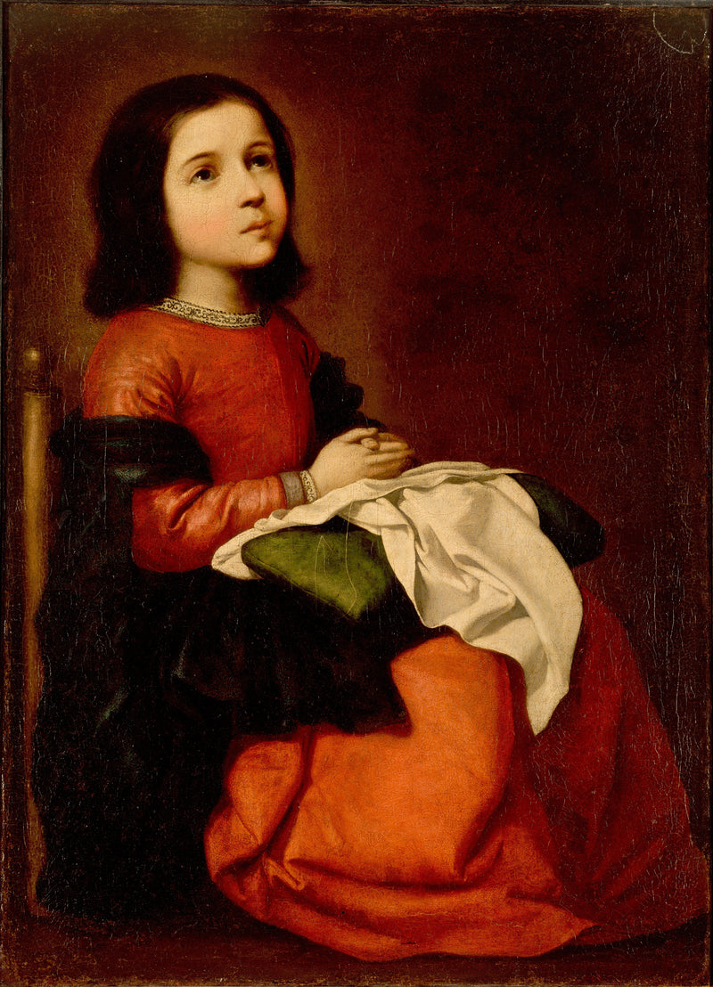 Maria Panna jako dziecko modlące się - Francisco de Zurbarán