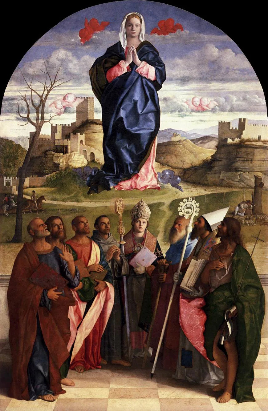 Maria Panna w chwale z świętymi - Giovanni Bellini