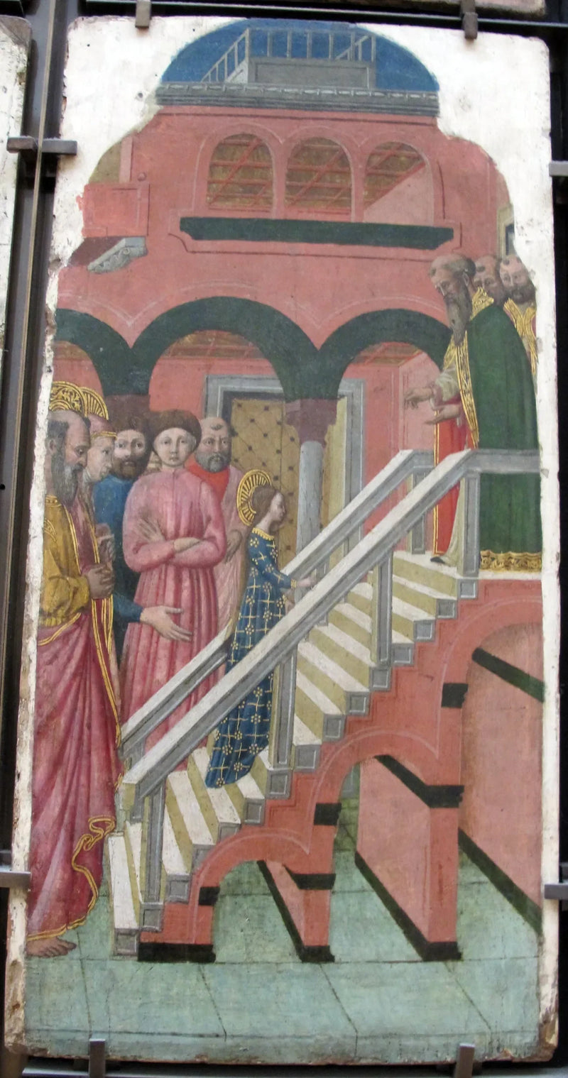 Maria wchodząca po schodach do świątyni - Giovanni Francesco da Rimini