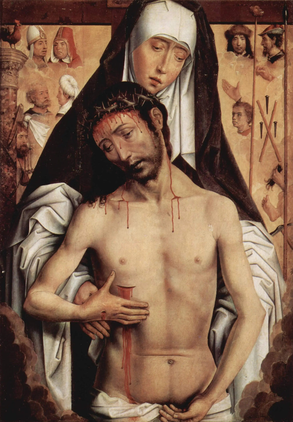 La Vierge montrant l'Homme des Douleurs - Hans Memling image 1 reproduction réalisée par Alpha Reproduction