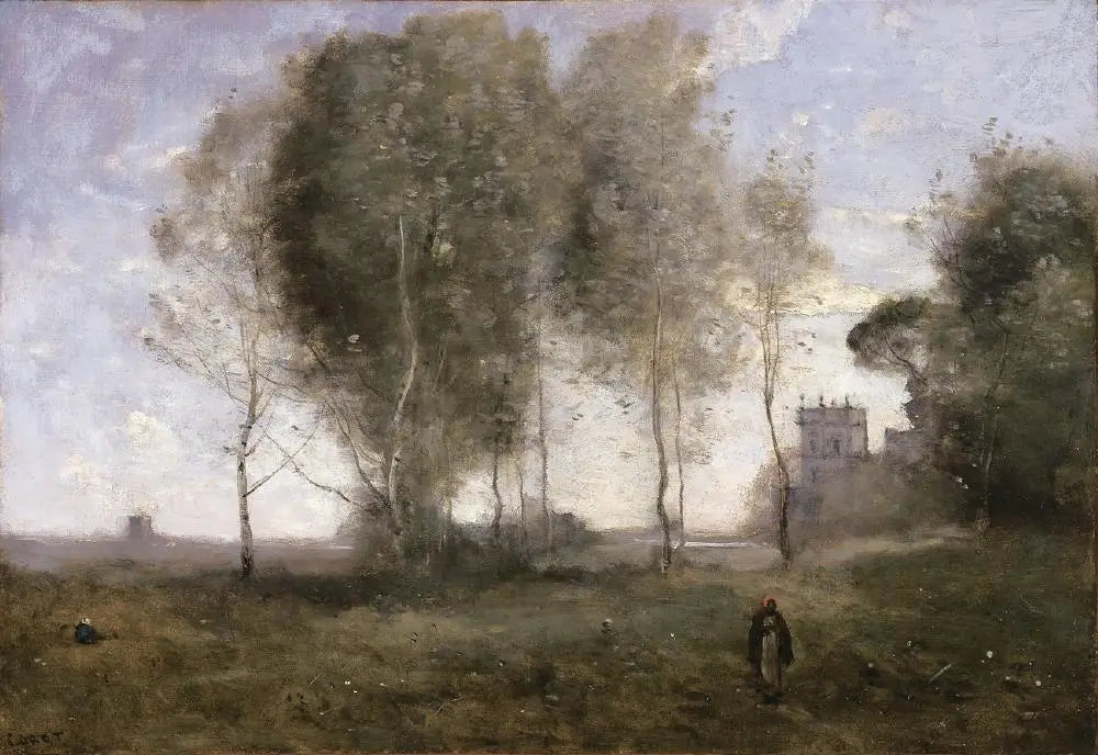 La Villa des Pins Noir - Jean-Baptiste Camille Corot image 1 reproduction d’œuvre d’art à l’huile