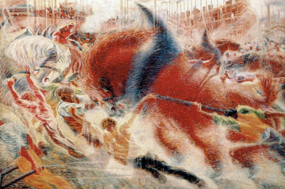 La ville se lève - Umberto Boccioni image 1 tableau peint à l’huile sur toile