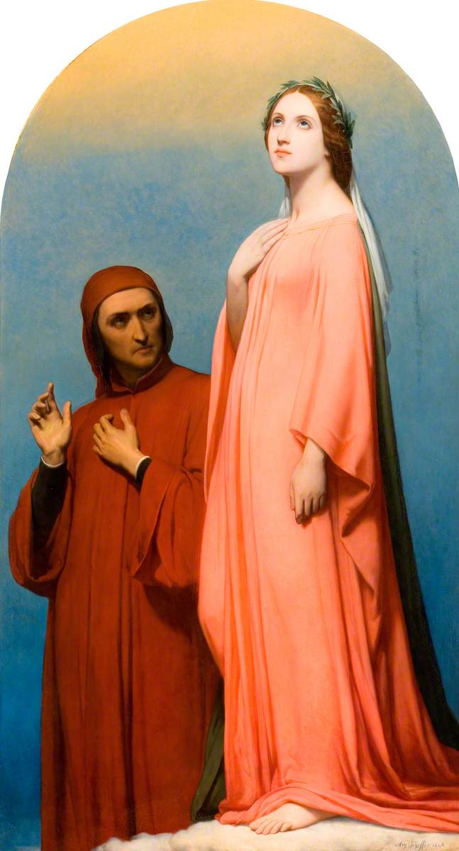 Visja, Dante i Beatrice - Ary Scheffer