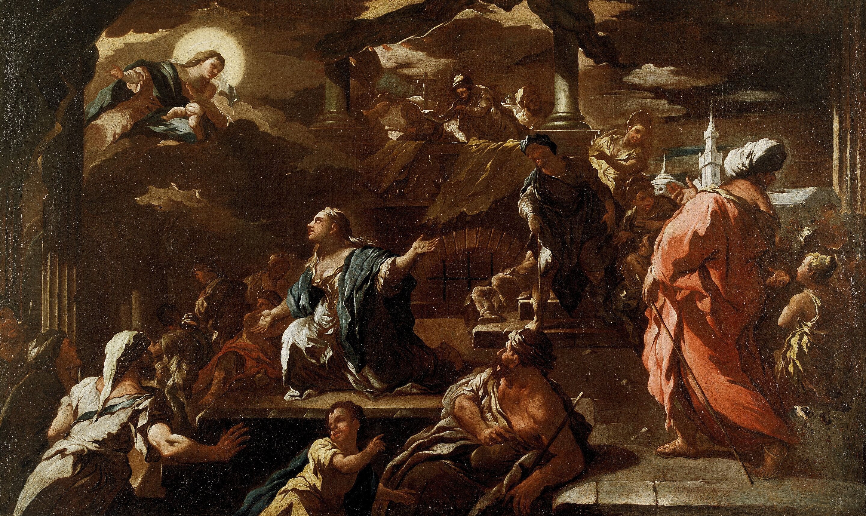 La Vision de Marie l’Egyptienne - Luca Giordano - Alpha Reproduction
