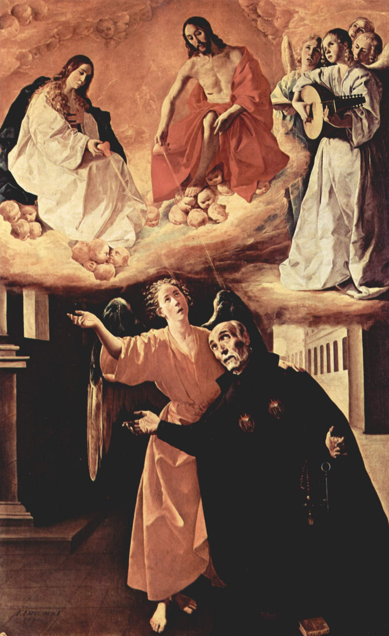 Widzenie Świętego Alonso Rodrigueza - Francisco de Zurbarán