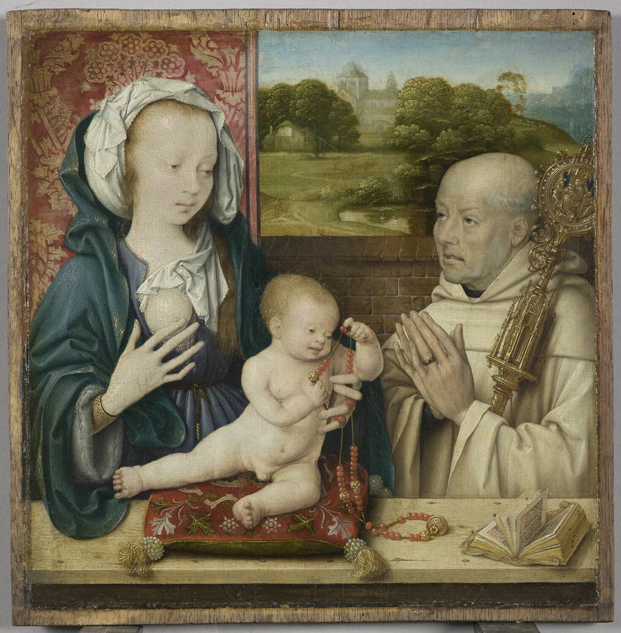 Wizja św. Bernarda - Joos van Cleve