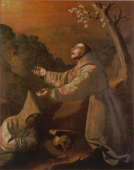 Wizja świętego Franciszka - Francisco de Zurbarán