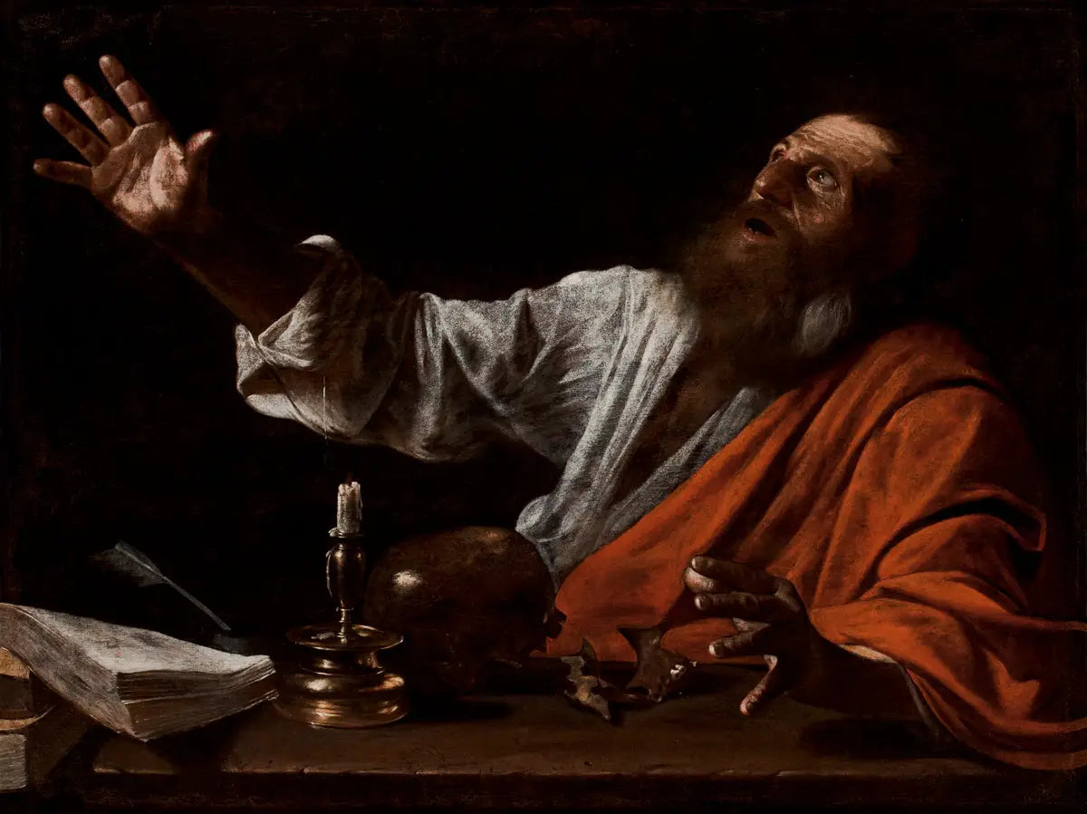 Reproduction du tableau « La vision de saint Jérôme - Le Caravage » par Alpha Reproduction en peinture à l’huile