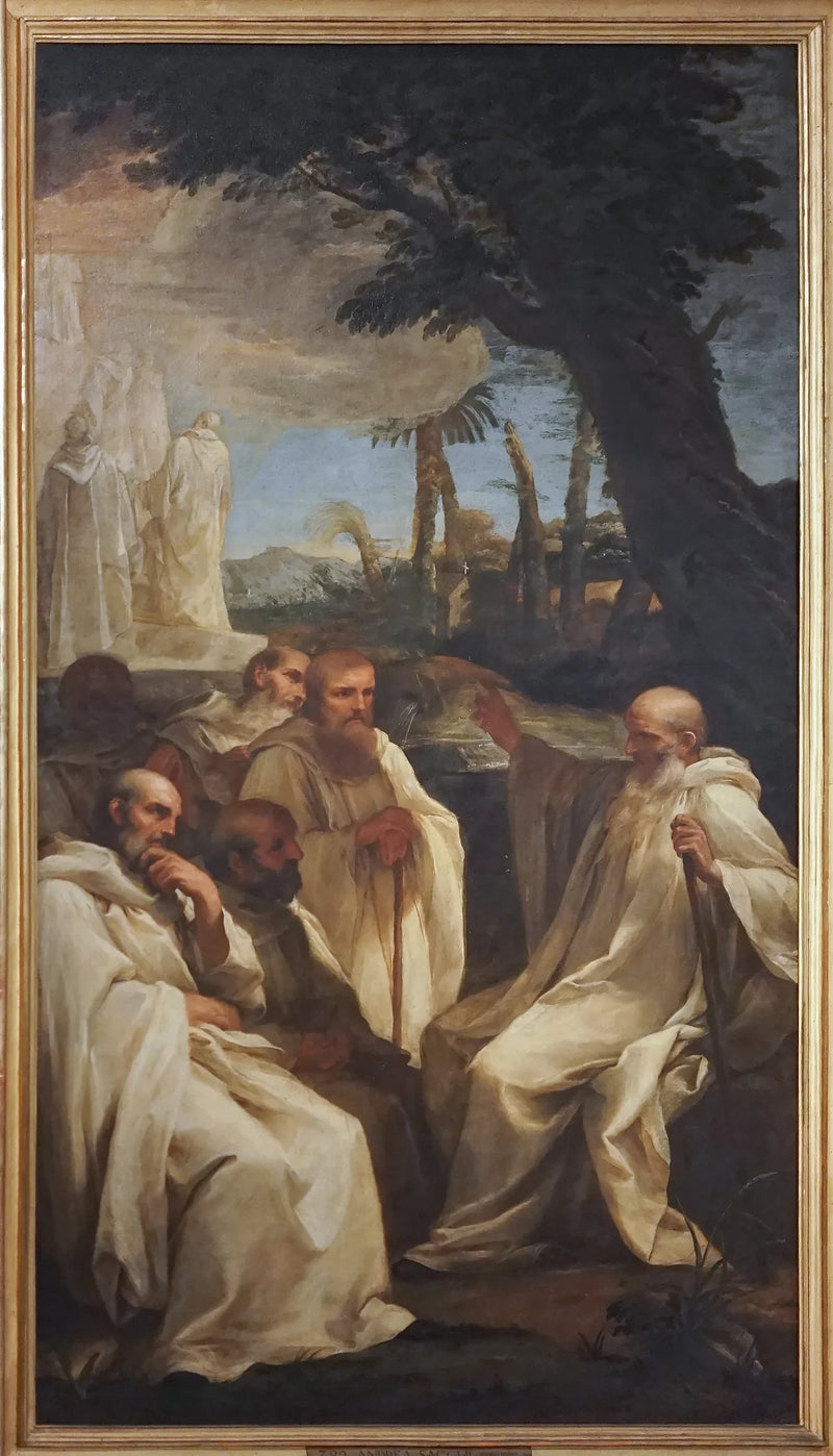 Wizja świętego Romualda - Andrea Sacchi