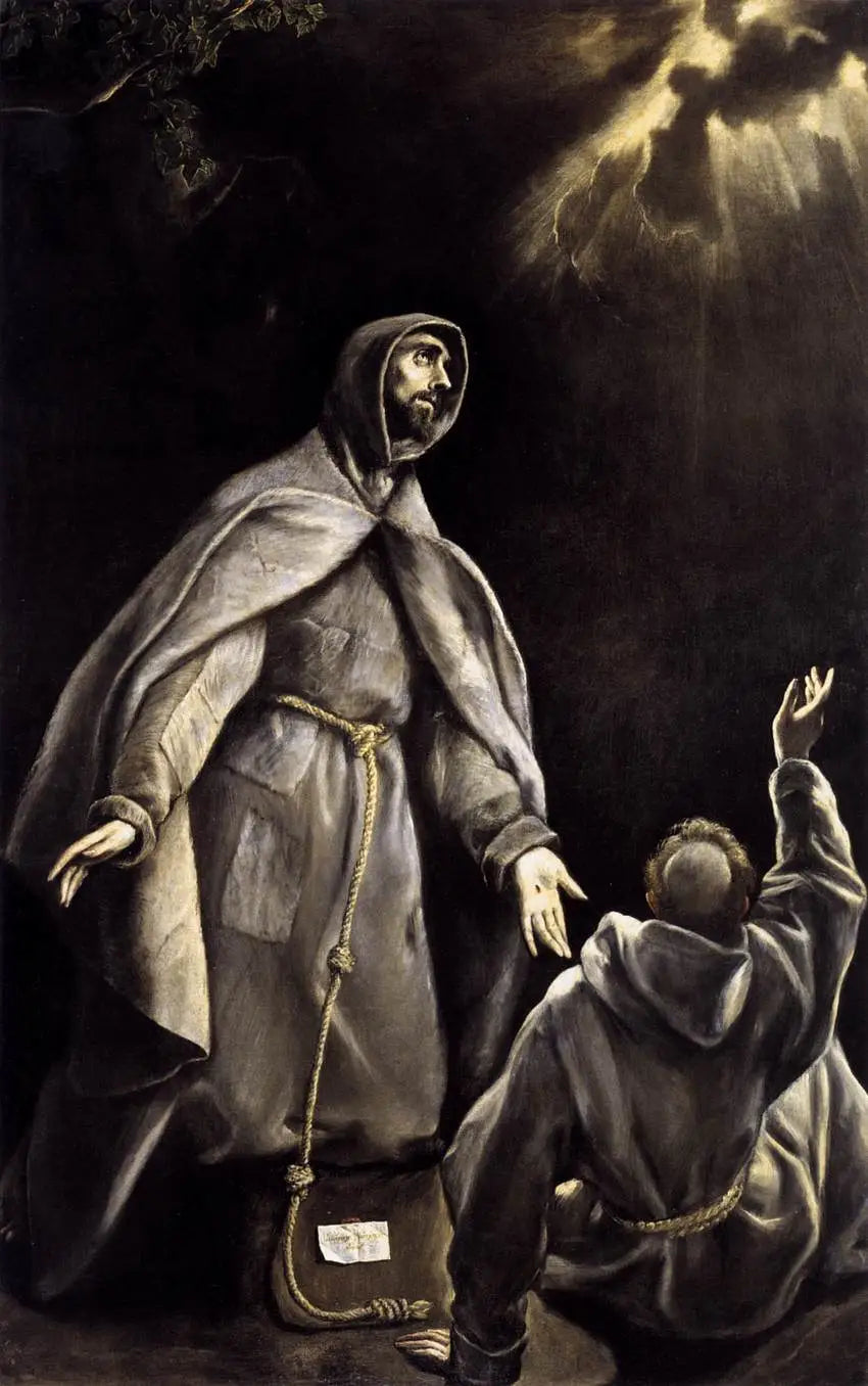 Wizja płonącej pochodni świętego Franciszka - El Greco