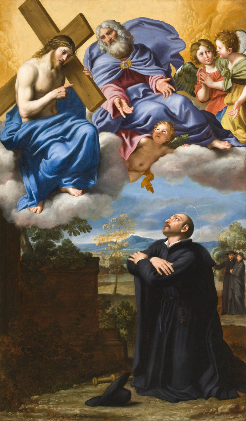 Wizja Chrystusa i Boga Ojca św. Ignacego z Loyola w La Storta - Domenichino