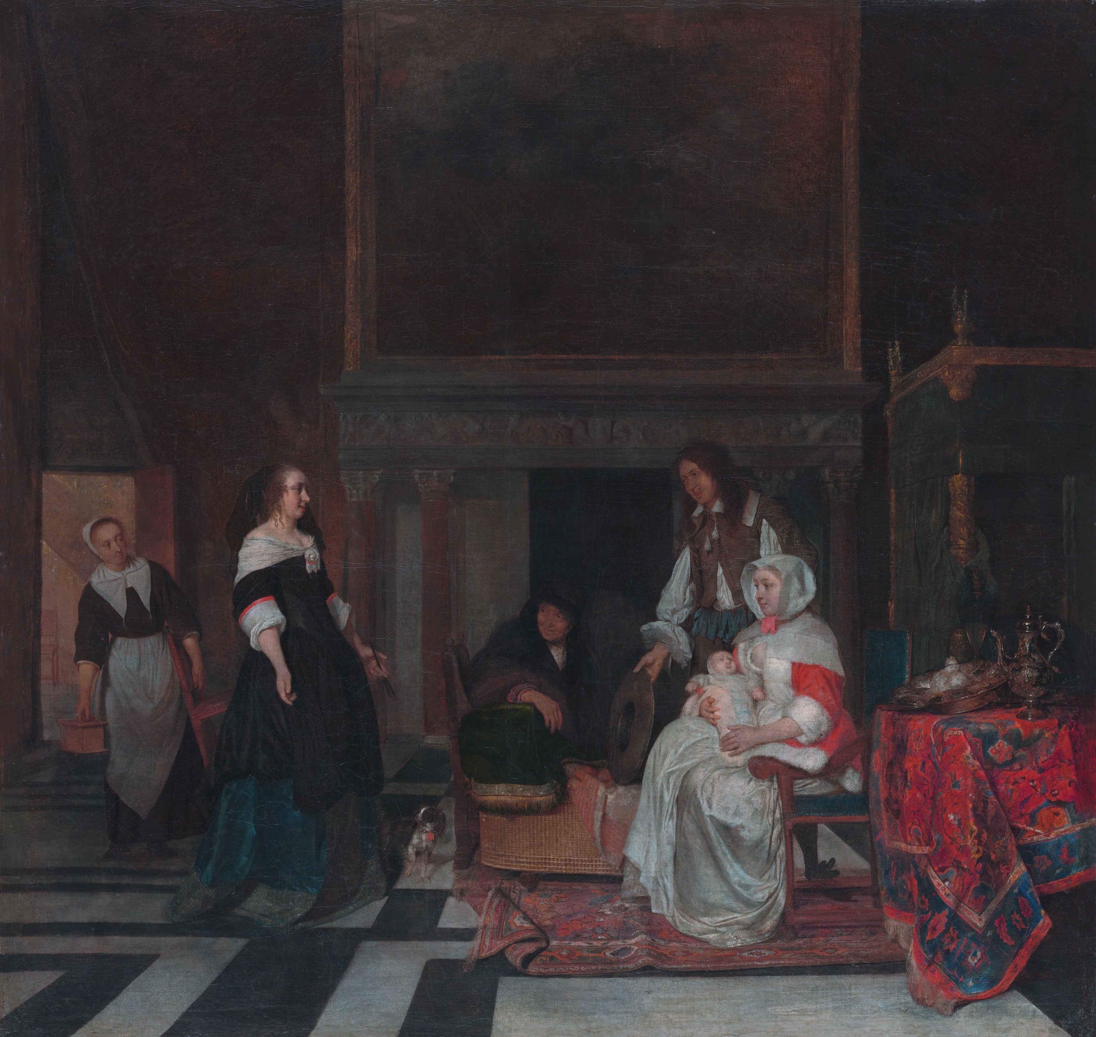 La visite à la crèche - Gabriel Metsu