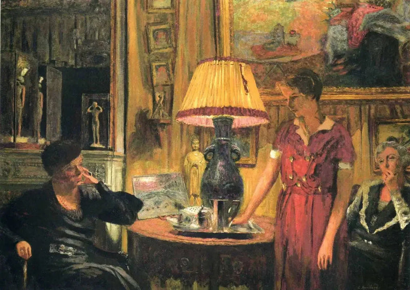 Wizyta u pani Hessel - Édouard Vuillard