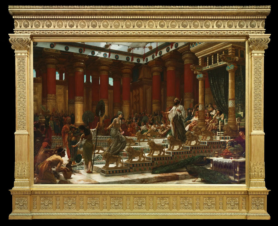 Wizyta królowej Saby u króla Salomona - Edward Poynter