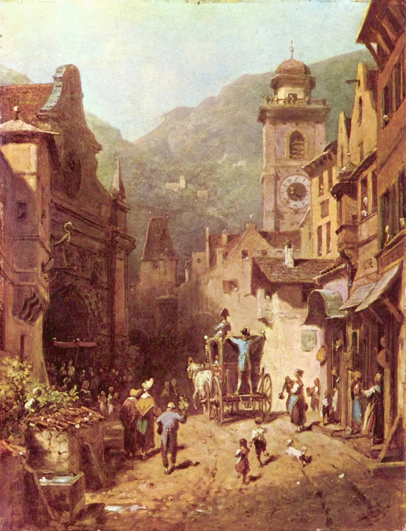 Wizyta lokalnego księcia - Carl Spitzweg
