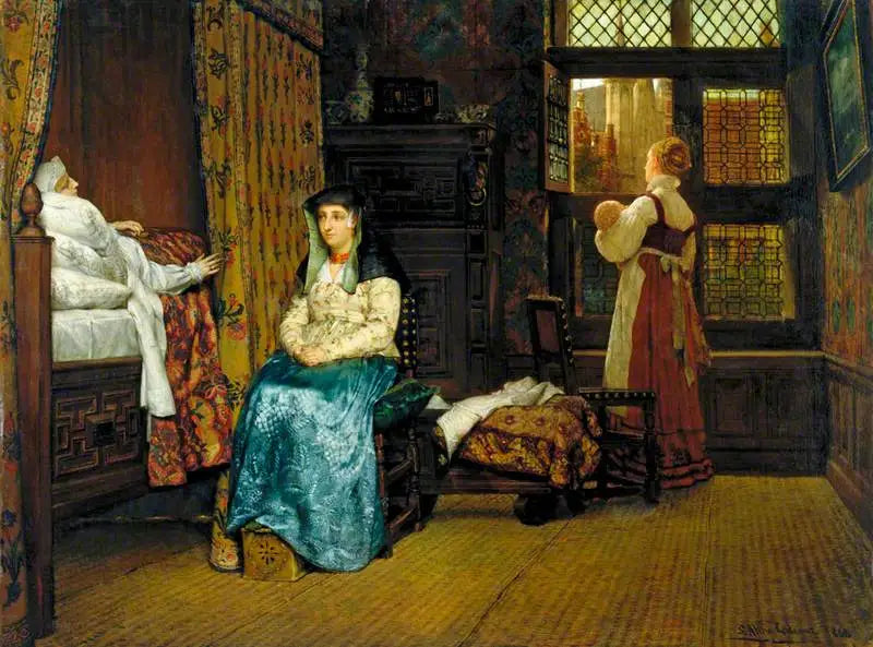 La Visite: Un Intérieur Hollandais - Lawrence Alma-Tadema - Alpha Reproduction