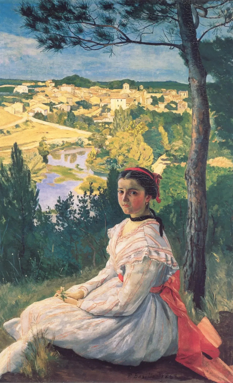 Widok wioski - Frédéric Bazille