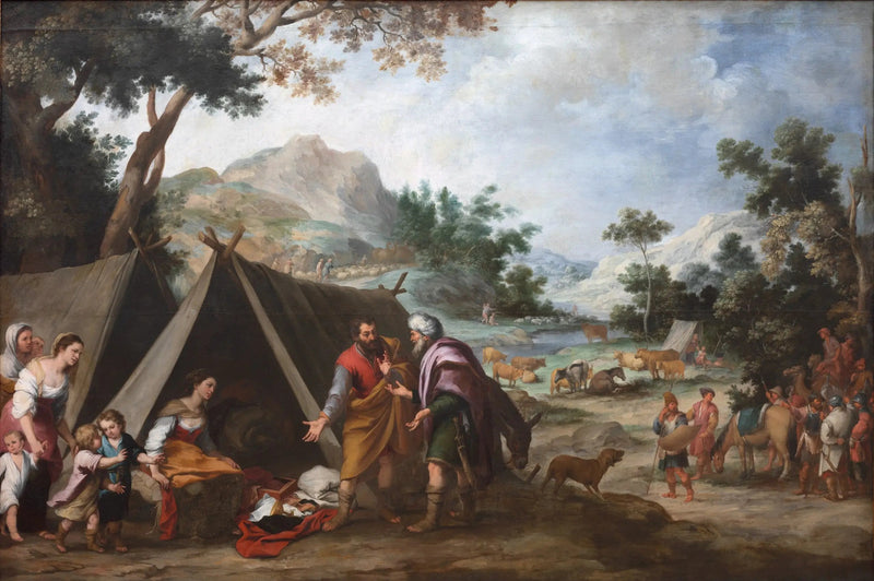 Laban w poszukiwaniu swoich skradzionych bogów domowych - Bartolomé Esteban Murillo