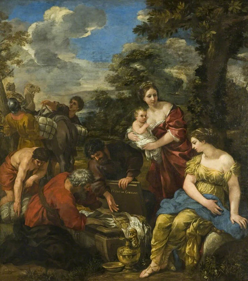 Laban w poszukiwaniu swoich idolów - Pietro da Cortona