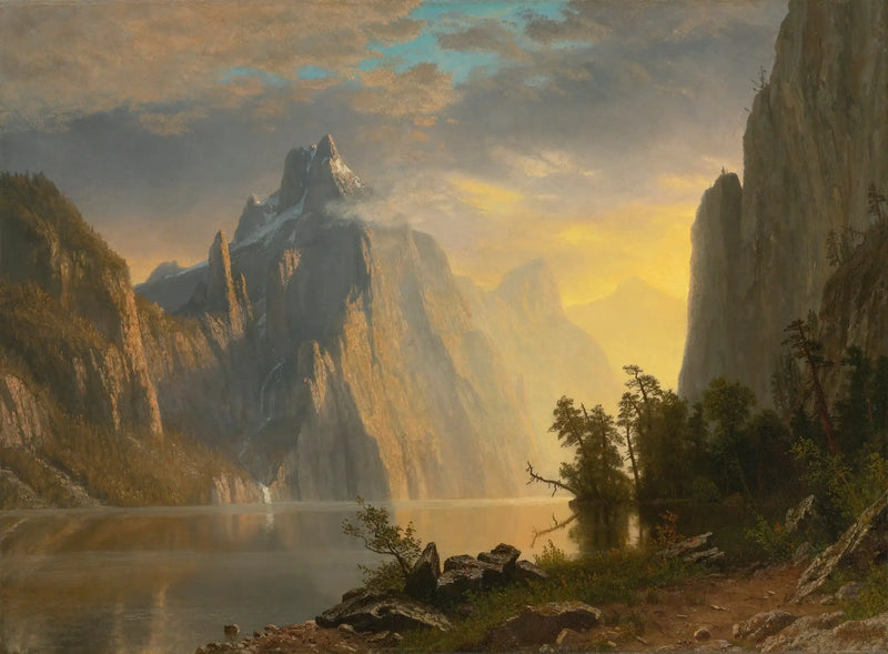 Lac w Sierra Nevada - Albert Bierstadt