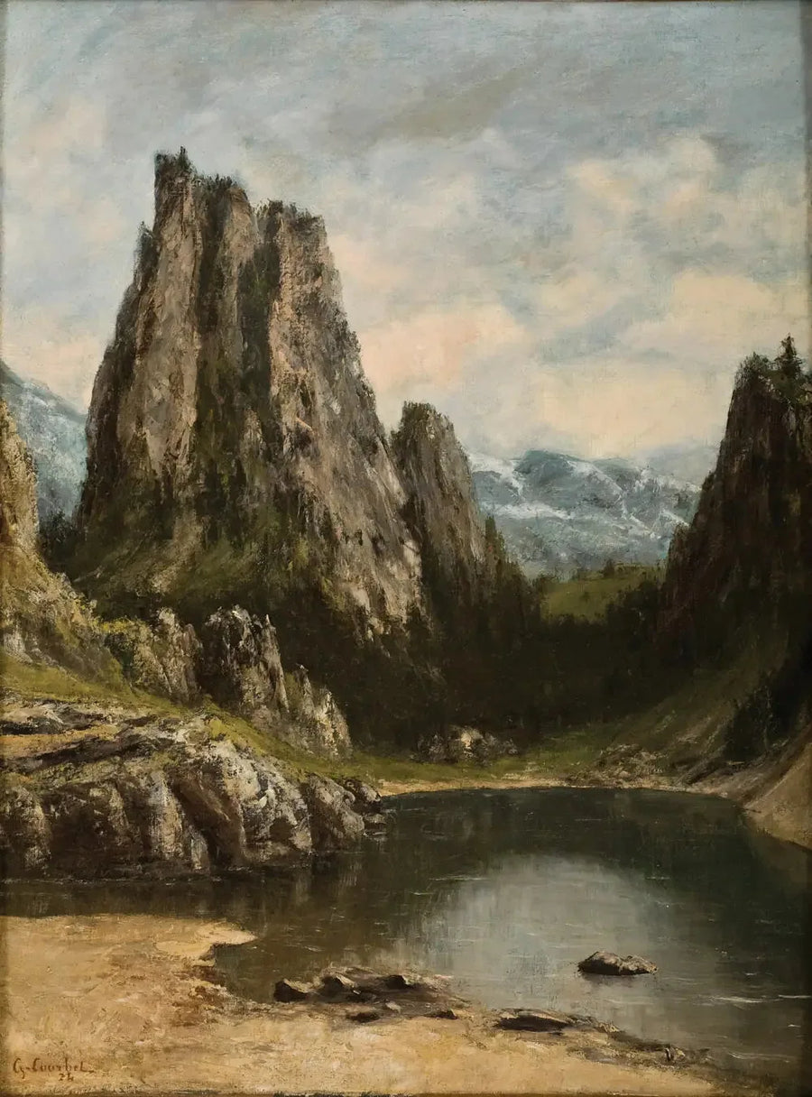 Jezioro w górach - Gustave Courbet