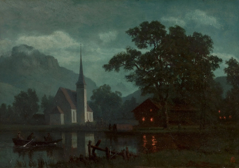 Jezioro Czterech Kantonów, Szwajcaria - Albert Bierstadt