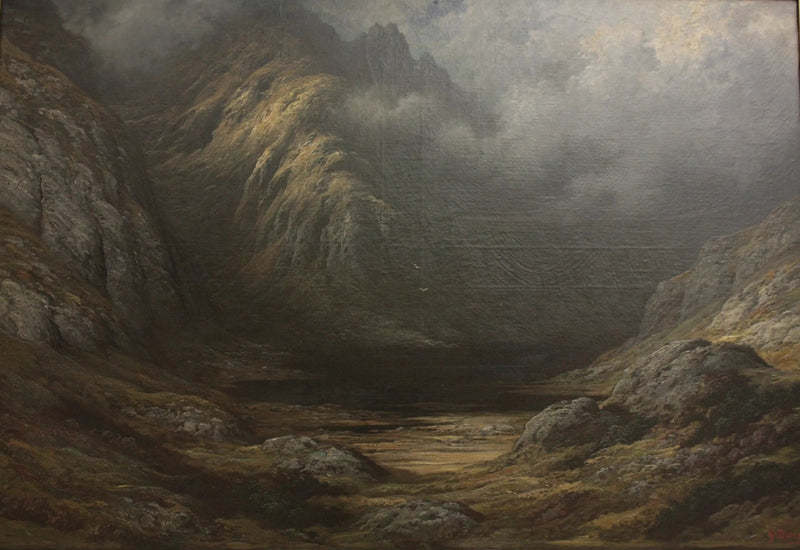 Lac w Szkocji po burzy - Gustave Doré