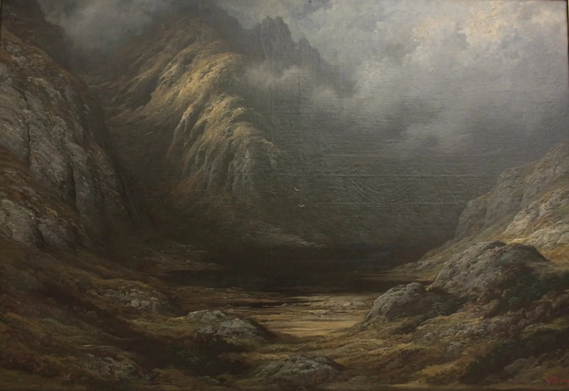 Lac w Szkocji po burzy - Gustave Doré