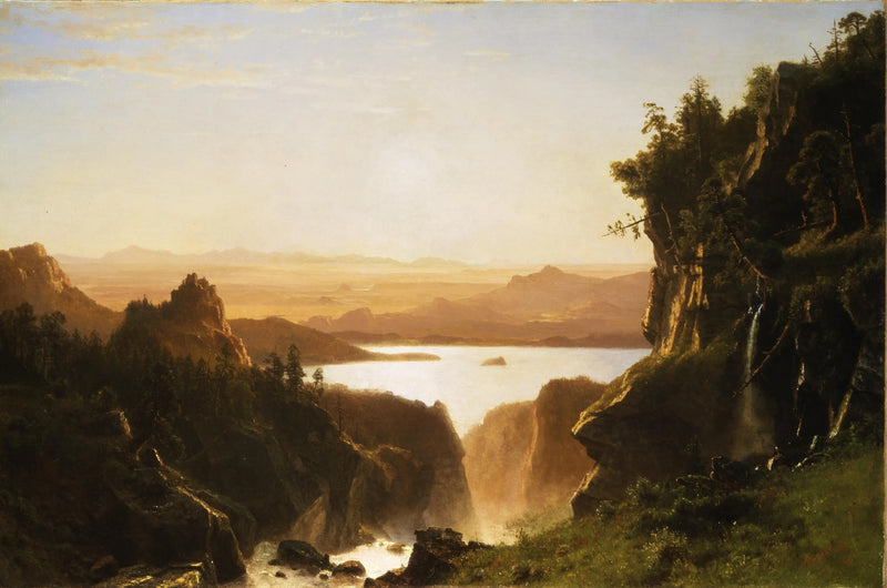 Wyspa Lac, pasmo Wind River, Wyoming - Albert Bierstadt
