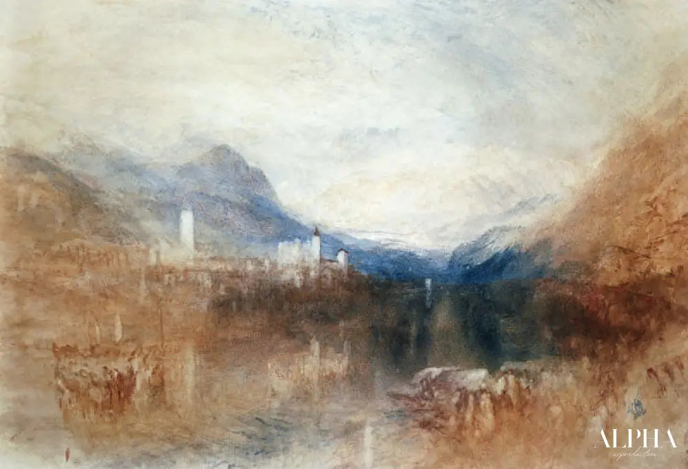 Lac Majeur - William Turner - Reproductions de tableaux et peintures haut de gamme