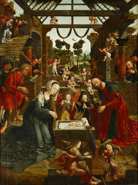 Adoracja pasterzy - Jacob Cornelisz van Oostsanen