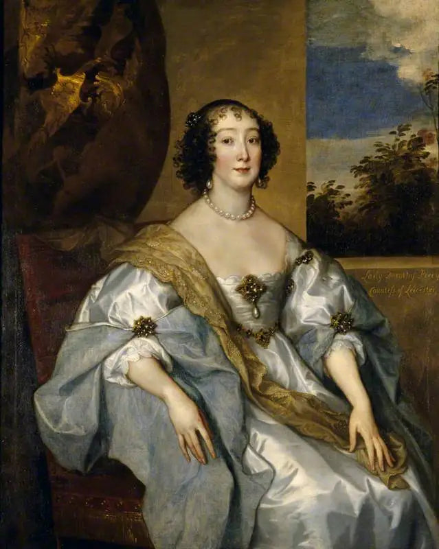 Dama Dorothy Percy, hrabina Leicester (1598-1659) - Antoine van Dyck