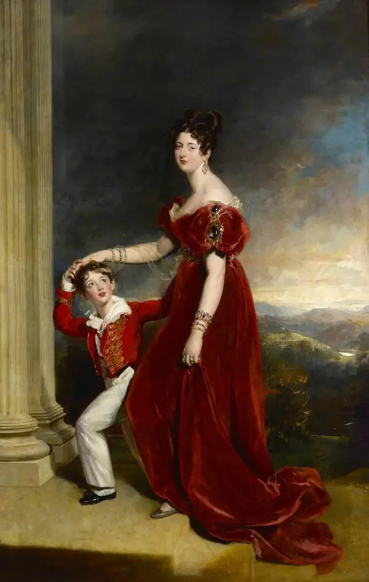 Lady Frances Anne Emily Vane-Tempest, markiza de Londonderry (1800-1865) i jej syn George Henry Robert Charles William Vane-Tempest, wicehrabia Seaham, później 5. markiz de Londonderry (1821-1884) - Thomas Lawrence