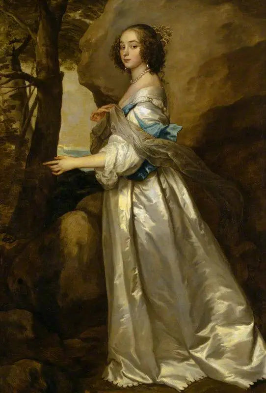 Pani Frances Cranfield, Lady Buckhurst, przyszła hrabina de Dorset (zmarła w 1687 roku) - Antoine van Dyck