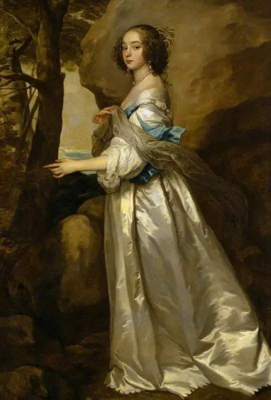 Pani Frances Cranfield, Lady Buckhurst, przyszła hrabina de Dorset (zmarła w 1687 roku) - Antoine van Dyck
